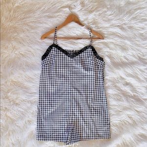 NWT Topshop Gingham Romper